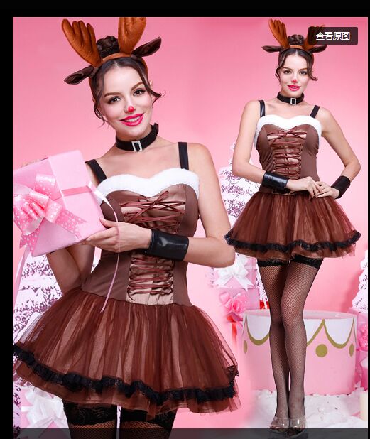 FC142 Reindeer cosplay costume Christmas carnival costumes for women